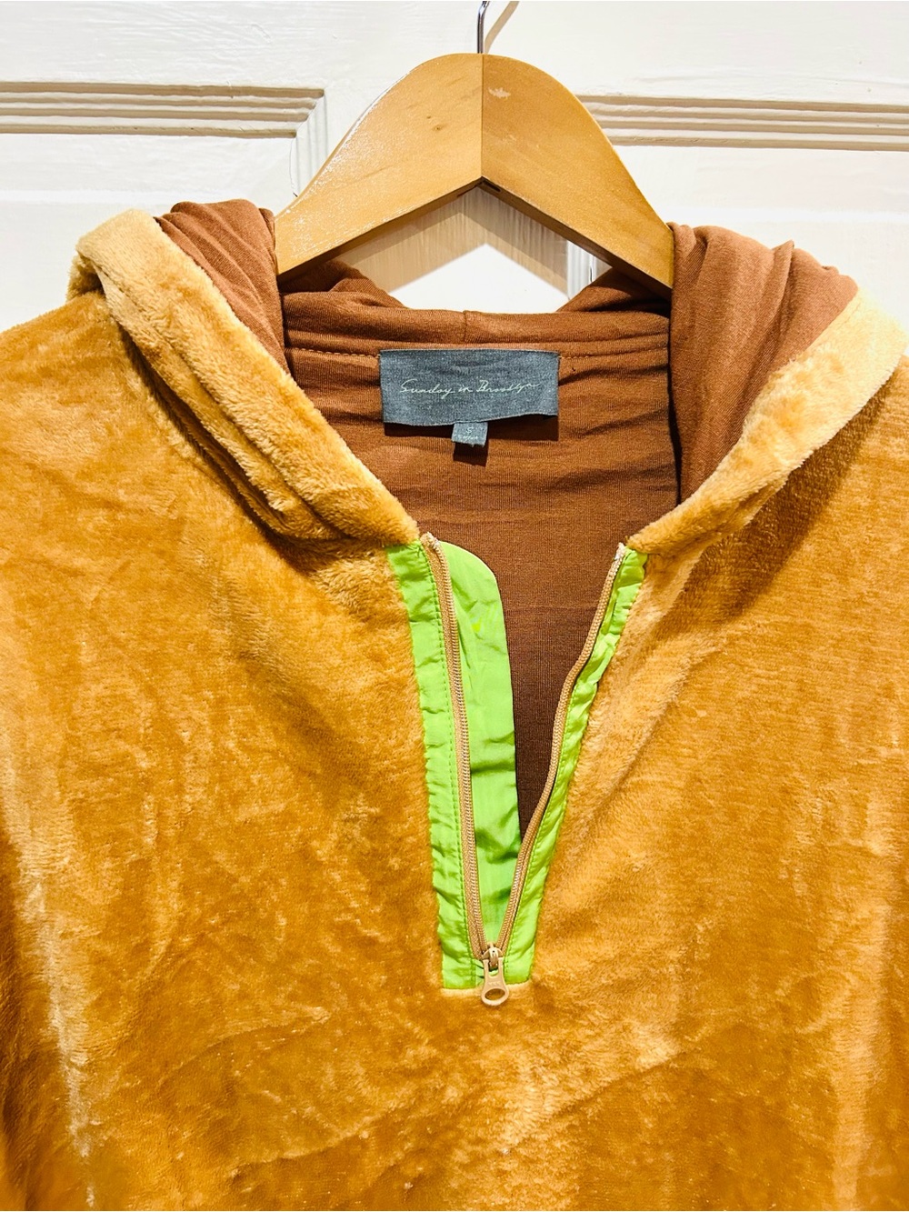 Anthropologie Sunday in Brooklyn Kelyn Teddy Hoodie Cozy Fuzzy Plush Size S - Picture 9 of 13